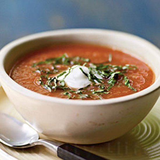 Soupe de Tomates fraîches et fines Herbes