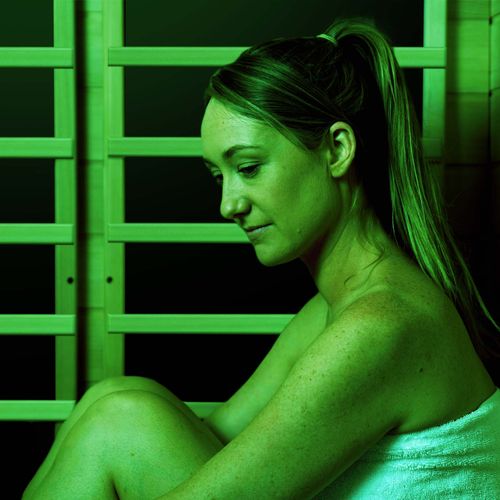 Sauna à infrarouge Zen Noir Luminothérapie par les couleurs